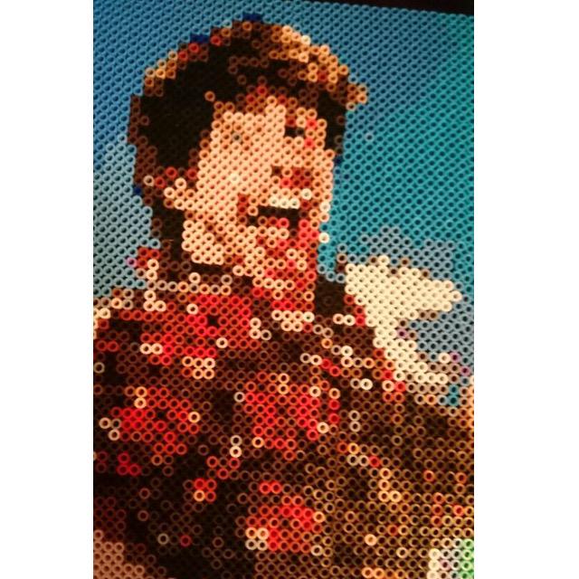 elsiemejia's tweet photo. 24,500 Perler beads, &amp; 50 different colors. Here is my most creative version. @smoshthemovie #SMOSHTheMovie #FanArt http://t.co/yE4qLefqX6