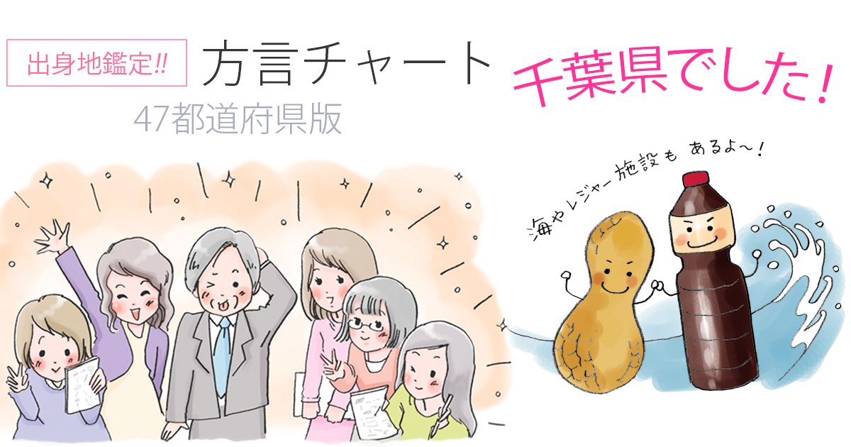 moka_3's tweet photo. 【方言チャート～47都道府県版～】
https://t.co/UApi8oexJK
鑑定結果は、千葉県でした。
（結果画像：https://t.co/r5LQ7pkKI7）
東京女子大学篠崎ゼミｘジャパンナレッジ