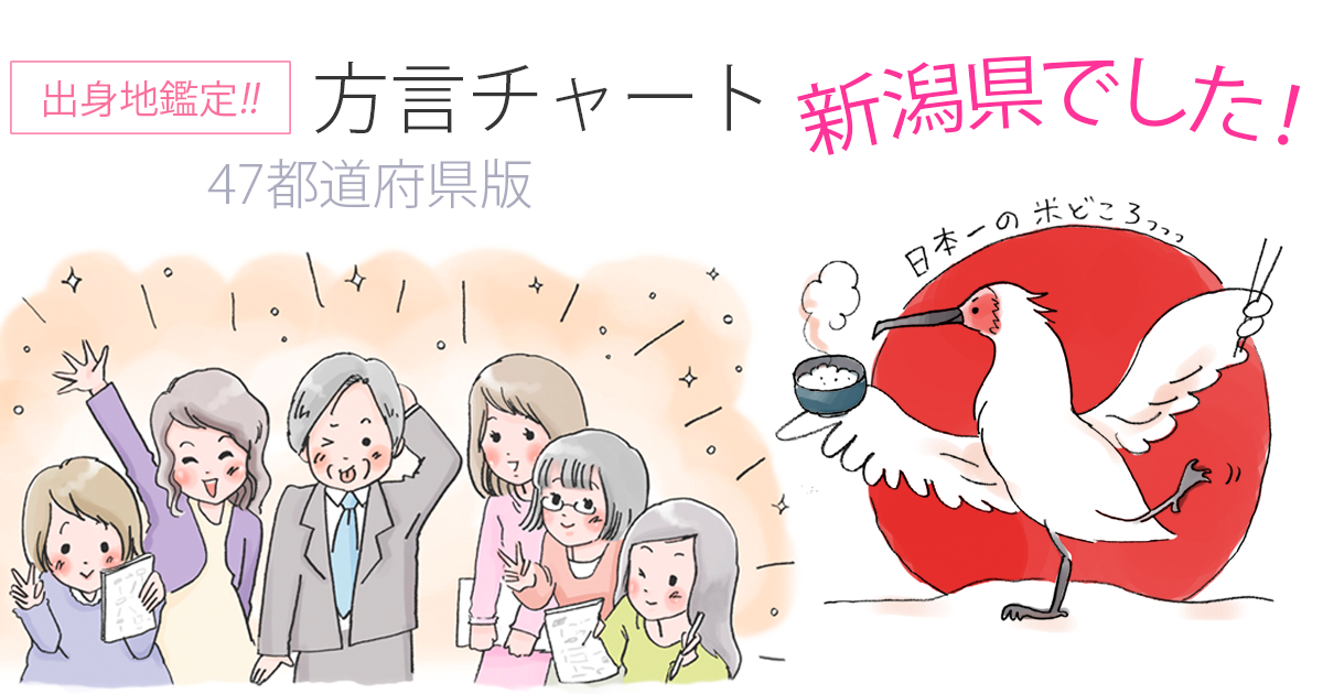 【方言チャート～47都道府県版～】
https://t.co/zBIoCabz70
鑑定結果は、新潟県でした。
(結果画像:)
東京女子大学篠崎ゼミxジャパンナレッジ うるかすが結局ふくしまなのかにいがたなのかまたわからんかったがーて