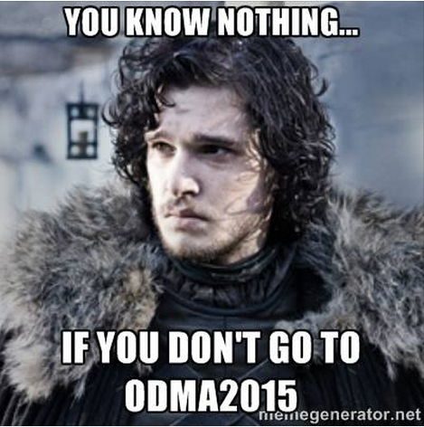 ODMA2015's tweet image. For all our Game of Thrones fans! Meme courtesy of Aviva Optical.