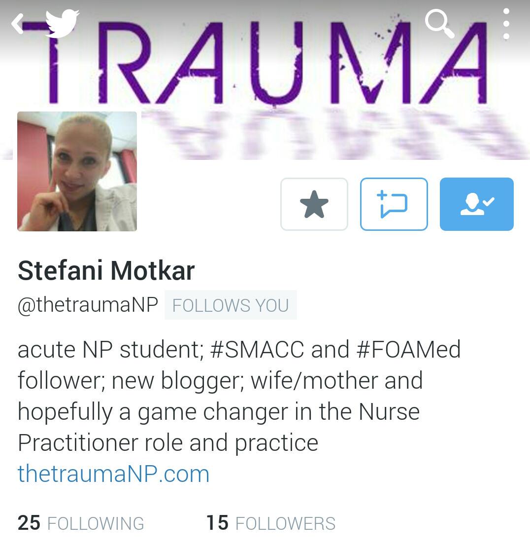 TBayEDguy's tweet image. "Wow, TheForceIsStrongInThisOne" from twitter zygote to tweets/blogging &amp;lt; 1 week #smaccUS #WatchThisOne @thetraumaNP