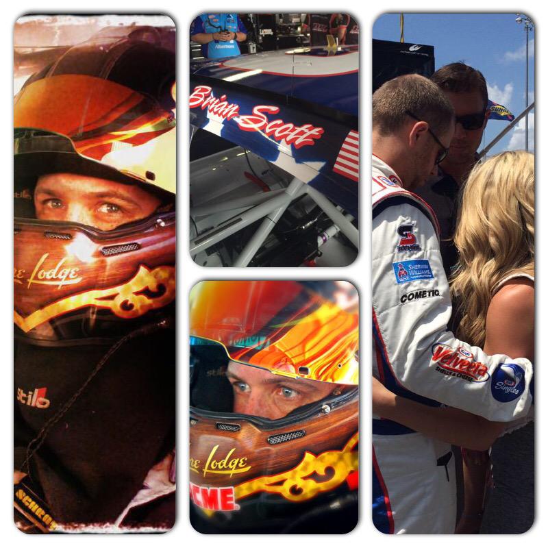 Trueblonde64's tweet photo. Main Fav in #XFINITYSeries #Nascar #BrianScott and wifey the beautiful #WhitneyScott http://t.co/MwCb6VGzai