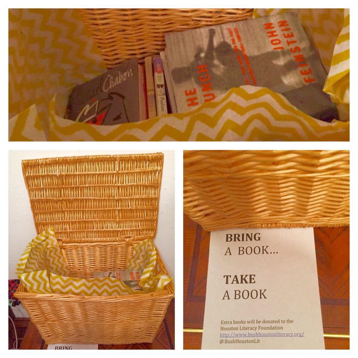 beckyleven's tweet photo. Book swap with extra books going to @bushhoustonlit http://t.co/cs6JH25TXX