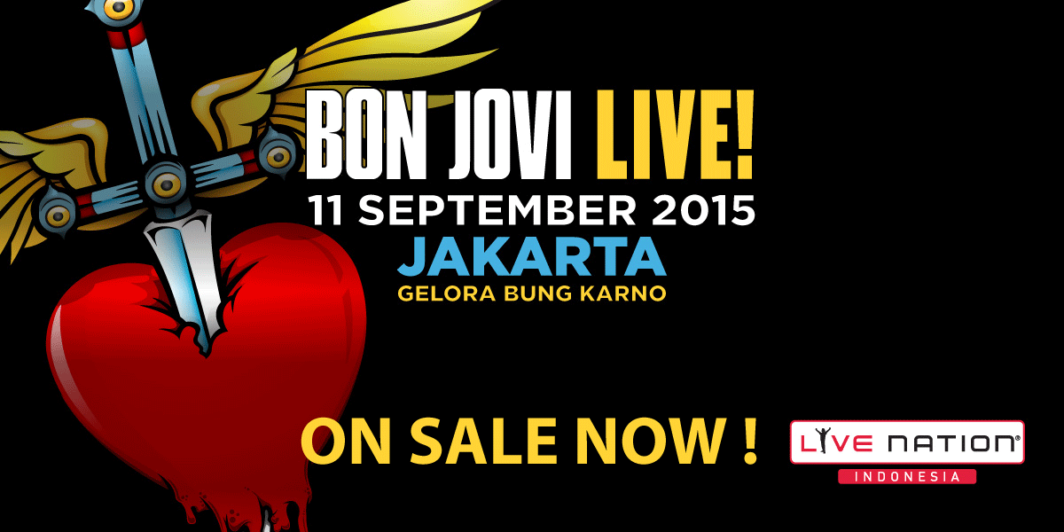BonJoviJakarta's tweet photo. #bonjovijakarta tickets on-sale now! at http://t.co/l9uFd0xyzE &amp; regular ticket boxes: http://t.co/S0ZZz7briv http://t.co/ik9gwRsWgm