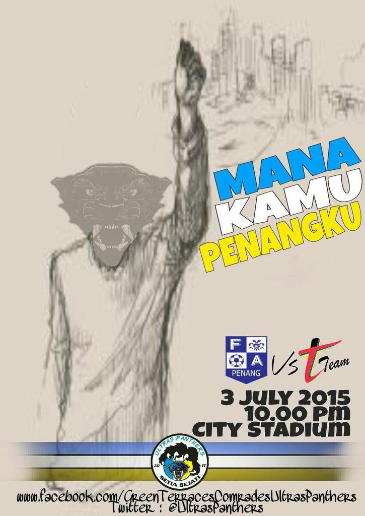UltrasPanthers's tweet photo. Mana Kamu ? 

#HariaPenangHaria #SetiaSejati #PenangPower #IslandBois #Kipidad http://t.co/TXN7ftDKb2