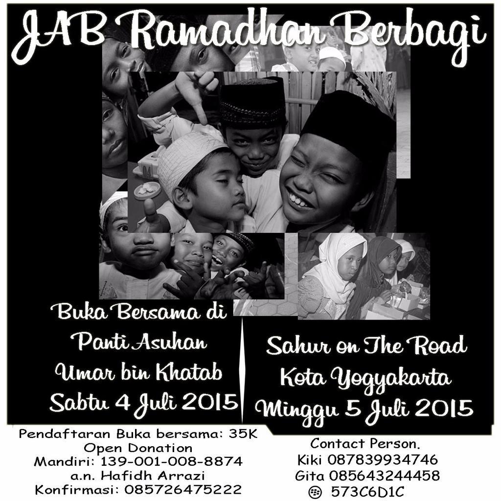 JogjaAyoBerbagi's tweet photo. @JogjaUpdate Buka bersama PA Ummar bin Khatab || pendaftaran 35K || 087839934746 http://t.co/QY22Fly93A http://t.co/jeUOHnl07U