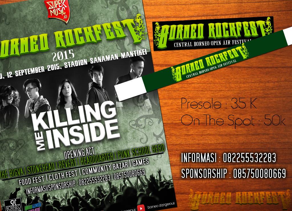 Sudah beli tiket pre-sale Borneo Rockfest 2015? Buruan! Info lanjut cek @borneodangerous.