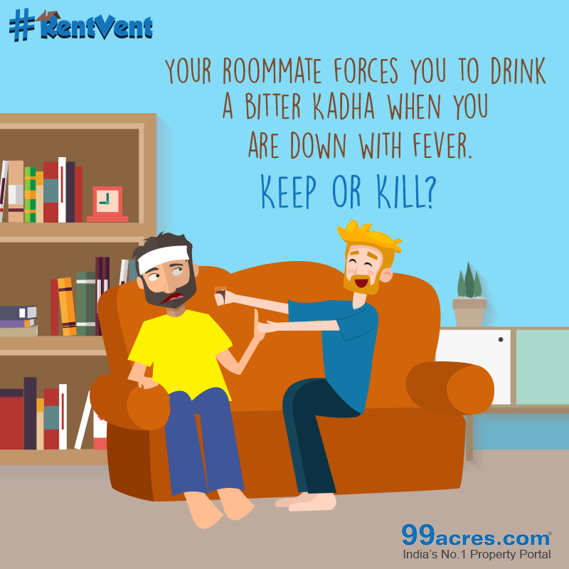 99acresIndia's tweet photo. He gives you a bitter Kadha but he also cares. Will you #KeepOrKill? http://t.co/dd4srPSjRa