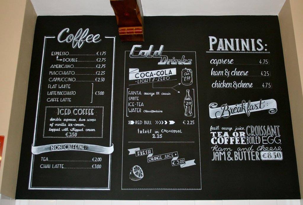 Ik zie je morgen Openbaren Psychiatrie Blackboard duty on Twitter: "#nieuw #menu #bord #krijtbord voor  #espressobar @Utrecht #koffie #ontbijt #posca #handlettering  http://t.co/BuH8ZxDJ5h" / Twitter