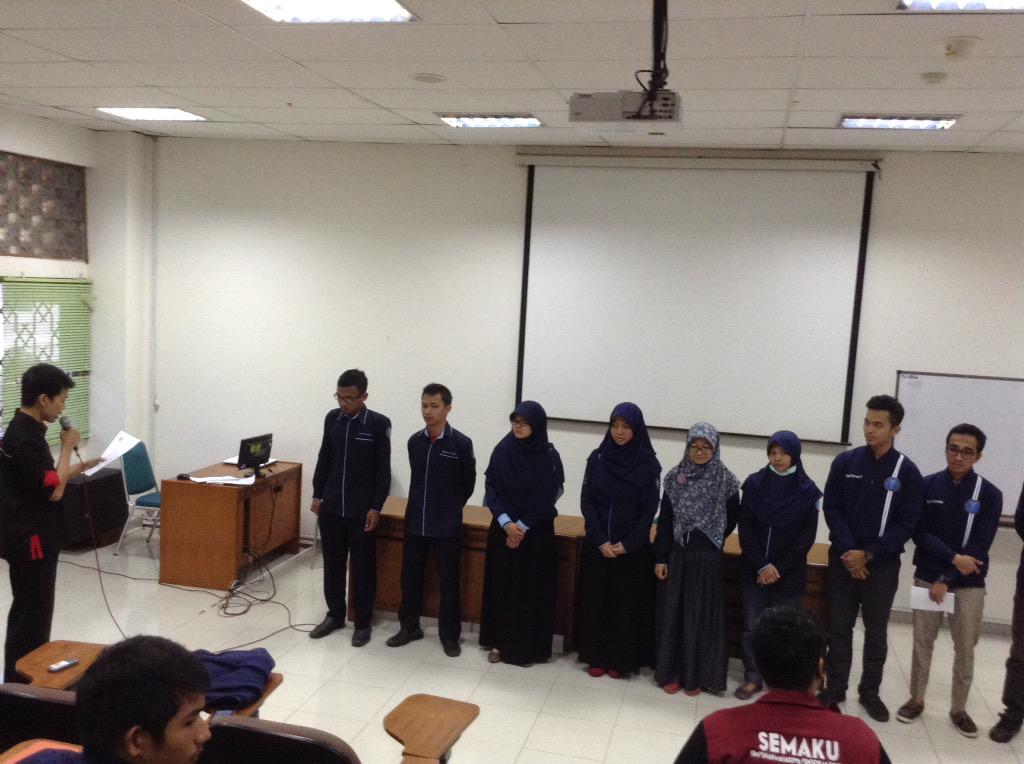 Prosesi pelantikan BPH MARS 2015-2016