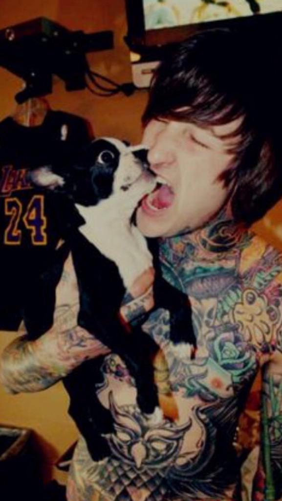 NickUndead's tweet image. What's better then bands and puppy's both!