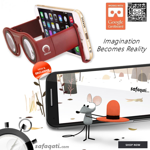 Safaqati's tweet image. Get #GoggleTech #Virtual C1-Glass #3D #Glasses #Cardboard V2.0 now from SAFAQATI.com/3dvr #UAE #Dubai #VR #3DVR