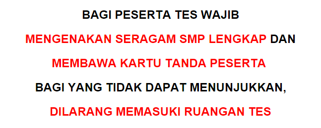 sman1puri's tweet photo. PERHATIAN !!!! http://t.co/SaAH0BoWZE