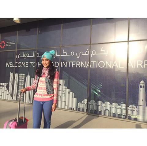 Mpii:* <a href="/Noeey_Chibi/">Novi Herlina</a> in Hamad International Airport Doha, state of Qatar ✈ #NoviChiBiInPARIS &amp; #AssalamualaikumPARIS🗼