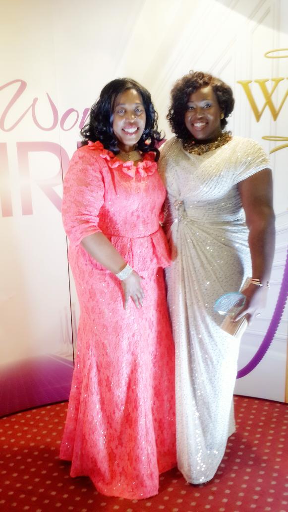 AuntLanda's tweet photo. @PastorMarjorie and I at the #WiseWomenAwards last night... It was simply awesome... http://t.co/CrRBKRNZtv