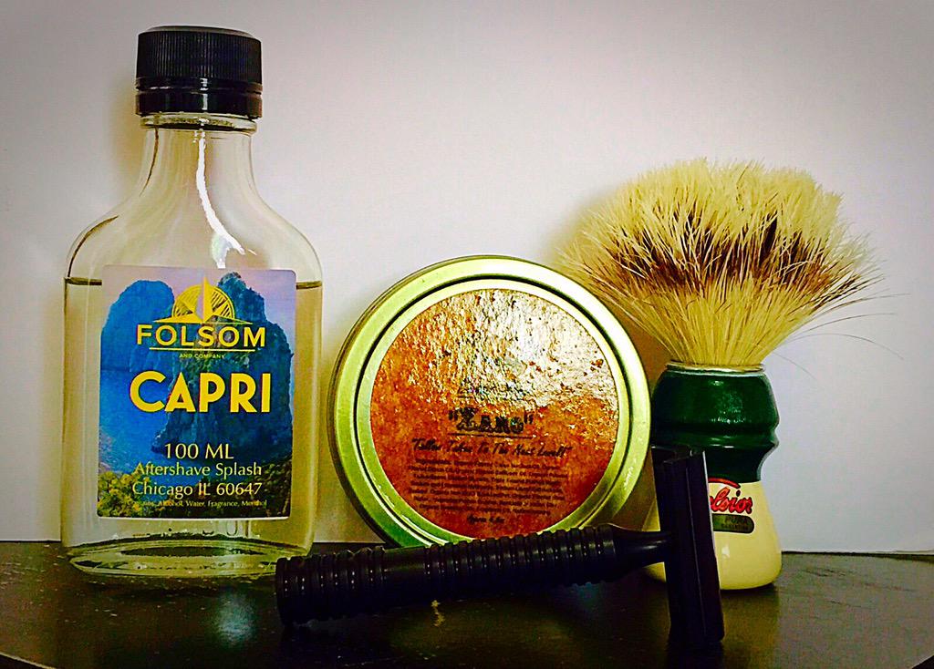 Sweet #SOTD <a href="/WetShaveObsess/">WetShaveObsession</a> <a href="/razorockJoe/">RazoRock</a> <a href="/FolsomCo/">Folsom & Co.</a> Semogue, #wetshaving
