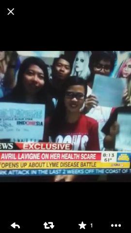 LBSFoundationID's tweet photo. LittleBlackStar Indonesia Foundation on @GMA \m/ yeeayyy @AvrilLavigne @AvrilFoundation #AvrilOnGMA #KeepROCKS http://t.co/CJpZpbHua9