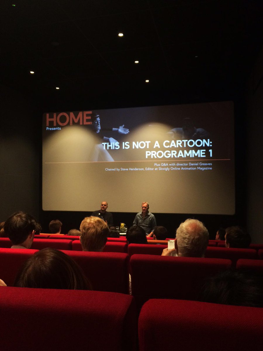 The team had a hoot yesterday at the screening of 'This is not a cartoon' with Oscar-winning director <a href="/MrPlastimime/">Daniel Greaves</a>.