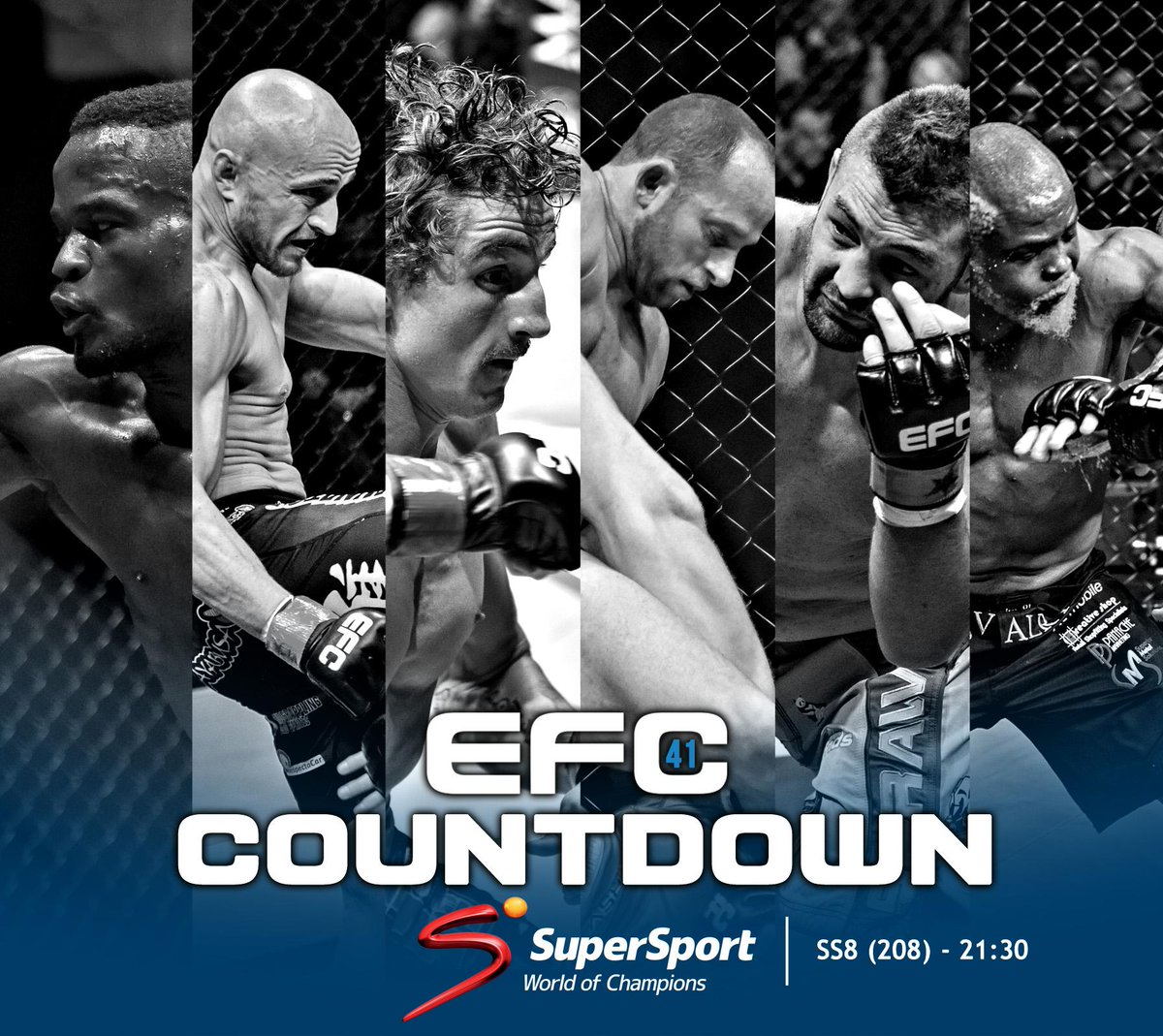 Watch the premier of the COUNTDOWN to #EFC41 tonight!

<a href="/SuperSportTV/">SuperSport 🏆</a> SS 8 (208) - 21:30 (CAT)