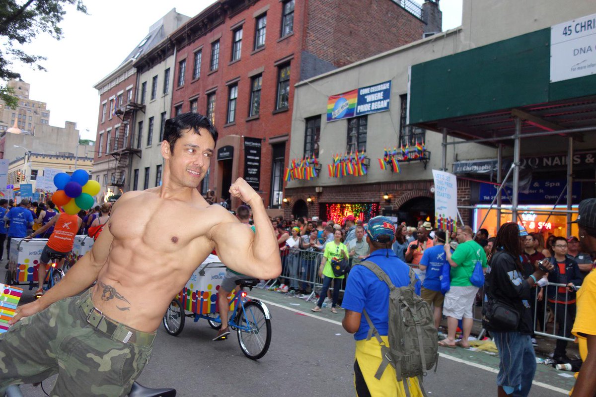 Rafael Alencar for Pride in front of Stonewall Inn, where all began <a href="/RafaelAIencar/">RAFAEL ALENCAR</a>, <a href="/RAFAEIAIENCAR/">Rafael Alencar</a>, <a href="/RealRafaAlencar/">Rafael Alencar</a>