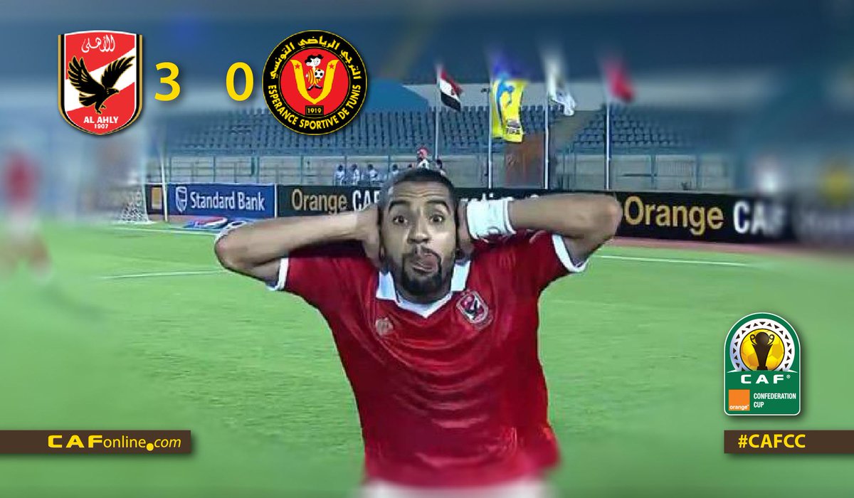 كما قلنا من قبل. ابقوا أيديكم بجانبكم للعب كرة القدم .. ولكن عندما تسجل يمكنك الاحتفال بها #CAFCC 
<a href="/AlAhly/">‏النادي الأهلي</a>