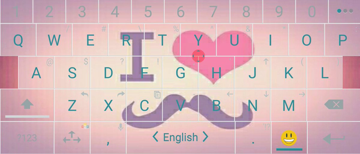 AItype's tweet image. ★ Theme of the Week 
A mustache theme by Aracelli to put a smile on your face  😀 
More themes: bit.ly/aitypefacebook