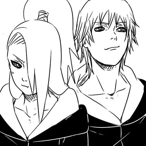 Fab_Akatsuki's tweet photo. KakuHidan SasoDei for @momotatsuki http://t.co/5Cpn5qPIh2