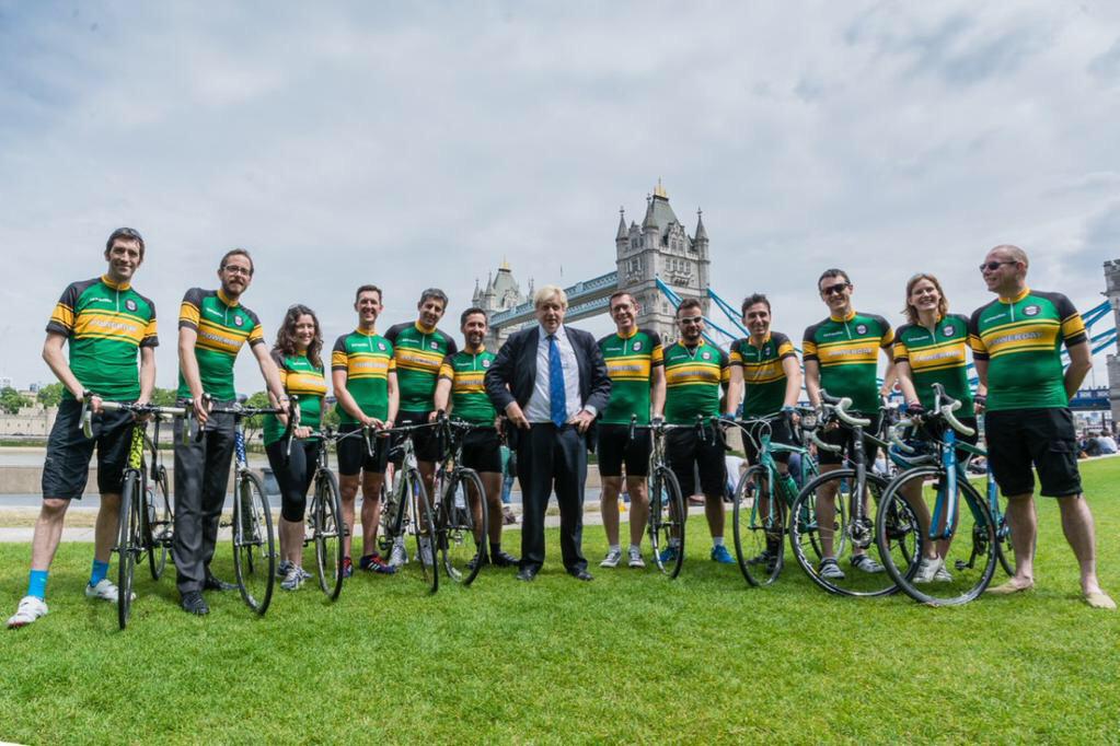 . <a href="/MayorofLondon/">Mayor of London, Sadiq Khan</a> backs 25 amateur cyclists 500km challenge to raise £40k for London charities londongreencc.org/?p=639