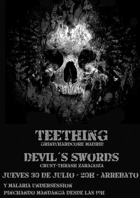 mhumanoprod's tweet image. Jueves 30 de julio en @arrebato_zgz @teethingband + devil´s swords. No se lo pierdan! @Grindervegan @zgzconciertos