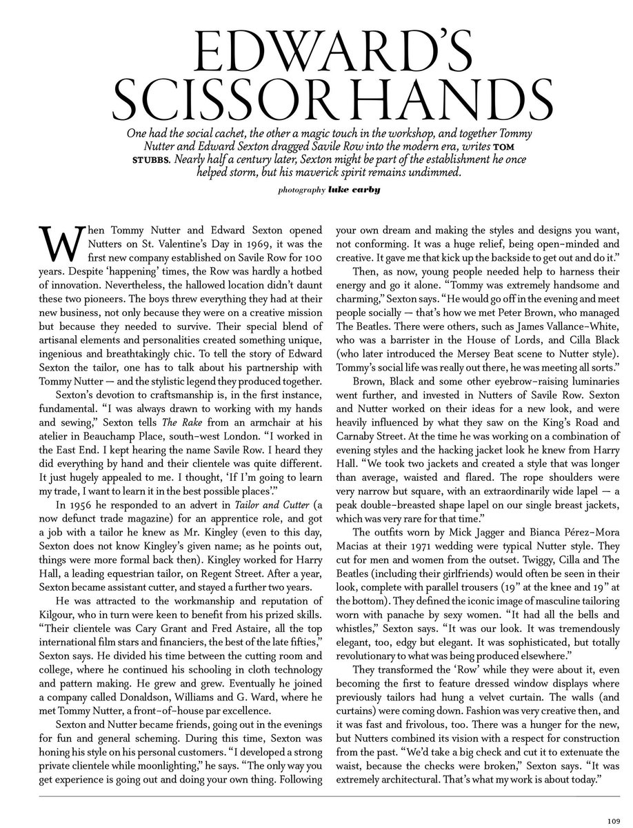 The Rake March 2015 – Edward’s Scissor Hands, a biography of Edward Sexton ow.ly/OVdOu