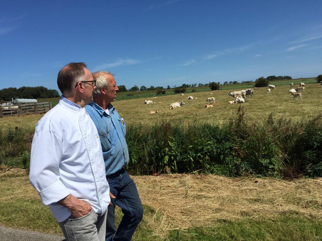 caspercavado's tweet photo. Op Texel met Nico Englebert foto's maken bij het Mester Werner Dros met Piemontees Rund http://t.co/weW0xNVdoZ
