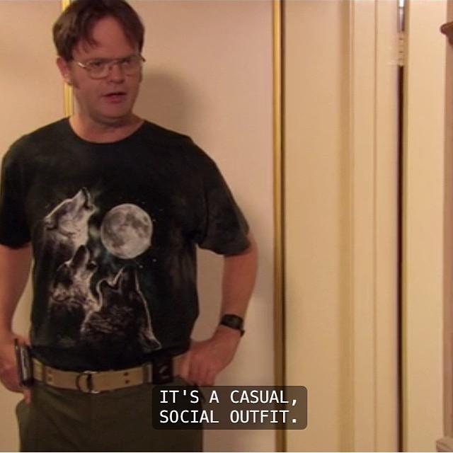dwight wolf shirt
