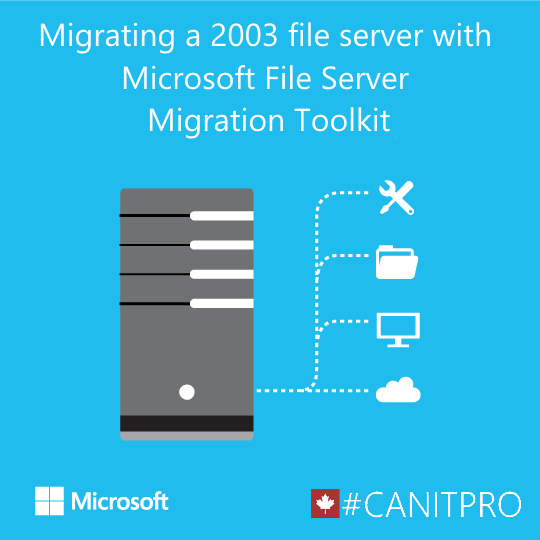 techdays_ca's tweet image. Migrating 2003 file server w/ Microsoft File Server Migration Toolkit bit.ly/1EklkDI #CANITPRO #ITPRO #WS2003