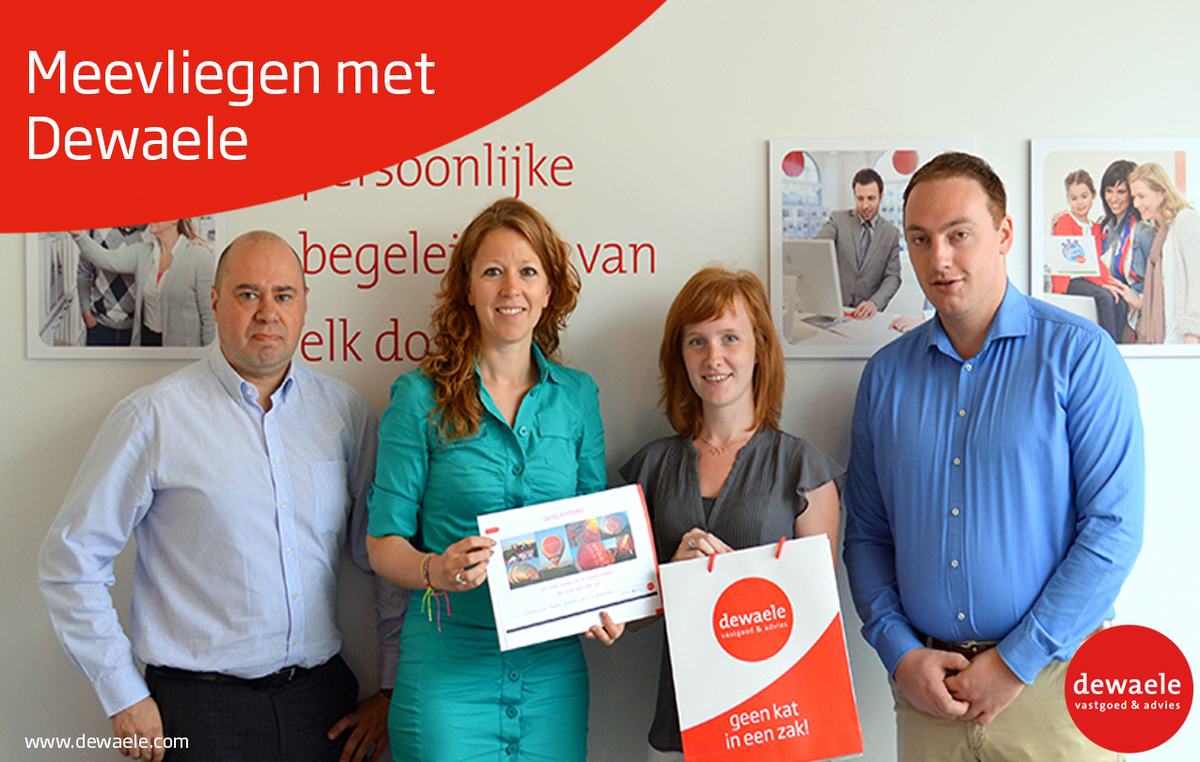 dewaelevastgoed's tweet photo. Jocelyne wint een ballonvlucht voor haar schitterende prestatie op onze stand tijdens de jaarmarkt in @StadEeklo! http://t.co/AUSPzyJVpZ