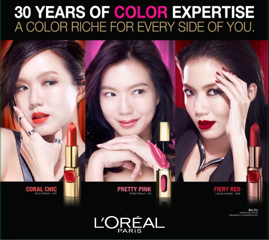 RBKD's tweet image. Let's end today with another high! New series of Rui En's #lorealparis #colorriche visuals! Which look do you like! 😁