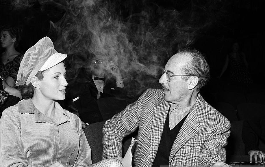 BrothersMWeb's tweet photo. Sue Casey and Groucho Marx. http://t.co/t8j1i4Wzzf