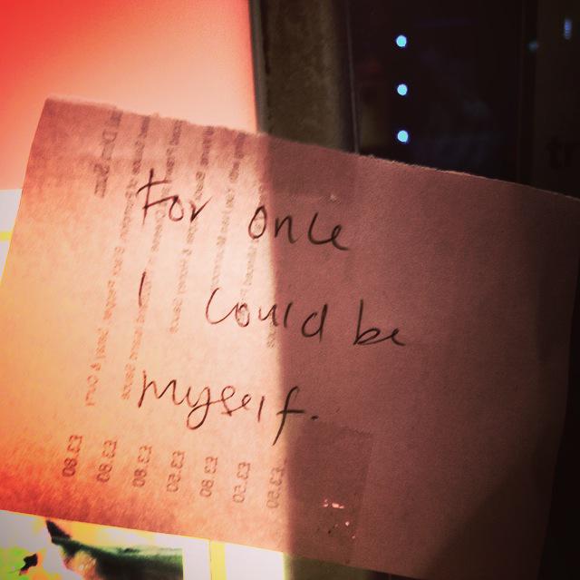democrio's tweet photo. A heart warming message left in the streets of Soho #PrideHeroes  @LondonLGBTPride http://t.co/qhH9ZCnv1D