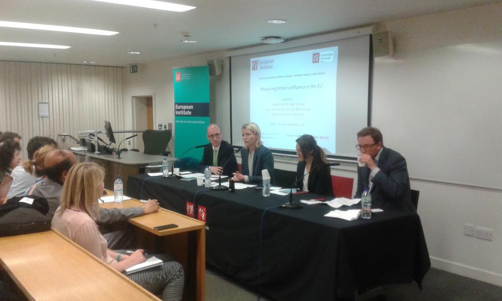 We welcome our panellists for debate on Britain's influence in the EU #LSEEurope http://t.co/xHs7BVK8pH