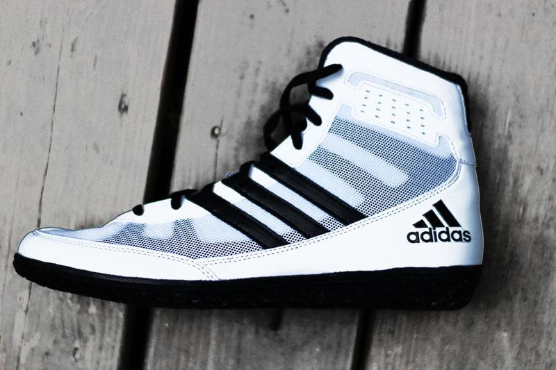 AdidasWrestling's tweet photo. Follow &amp; RT to be entered to win these clean new white &amp; black Mat Wizards?  Winner announced at 6PM! http://t.co/K70WsKxU2I