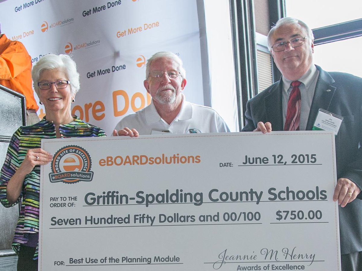 eboardsolutions's tweet image. Congratulations to Griffin-Spalding County Schools for winning first place for the #eBOARDsolutions Planning Module!