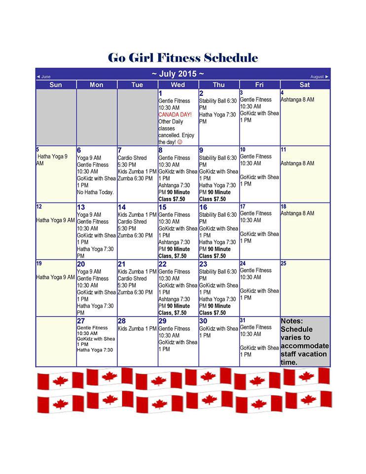 Go_GirlFitness's tweet photo. #JulySchedule #Oromocto #GoGirlFitness #CanadaDay #FiveDollarDropIn #Yoga http://t.co/8om1jCz51M