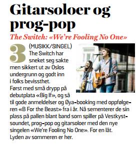 VG skrøt av denne låta på fredag: soundcloud.com/theswitch/were…