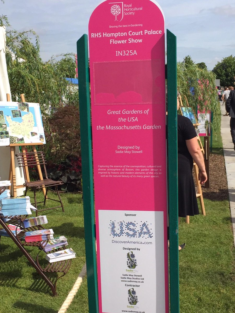 VisitMA_UK's tweet photo. At today's preview event @The_RHS #RHSHampton see the @VisitMA garden - find features of Boston Skyline @ttmworld http://t.co/GNUGoUZJ8U
