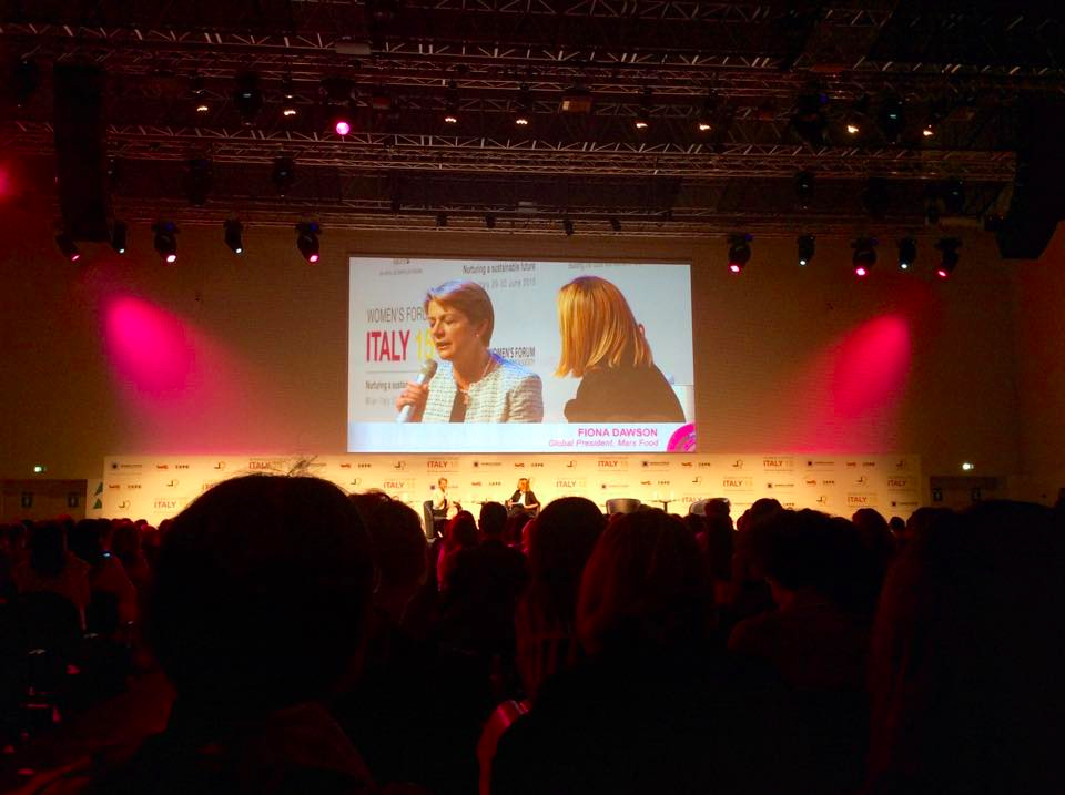 OrangeFiber's tweet photo. .@MarsGlobal Fiona Dawson: "Sitting at the table is not enough, try to have a voice at the table!" #womensweeks #WFIT http://t.co/bfOaksgYWZ