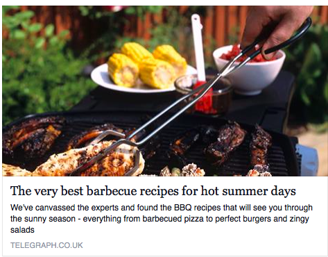 shopsogifted's tweet photo. The best BBQ recipes for hot, sunny days (roll on Weds!) http://t.co/q1GFEvWpUw #BBQ http://t.co/rlBVZDj80s