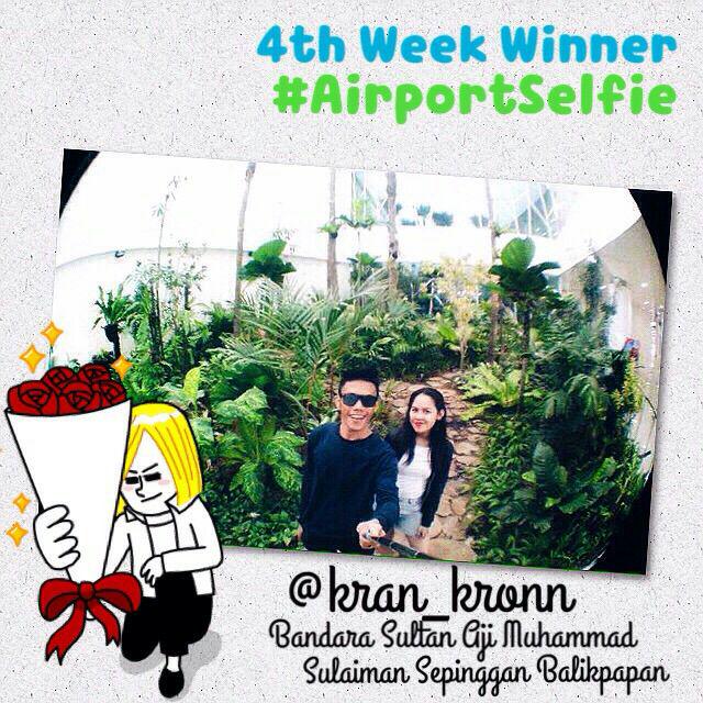And our 4th week winner of #Airportselfie goes to Sukron Alfarizdky @kran_kronn congratulation