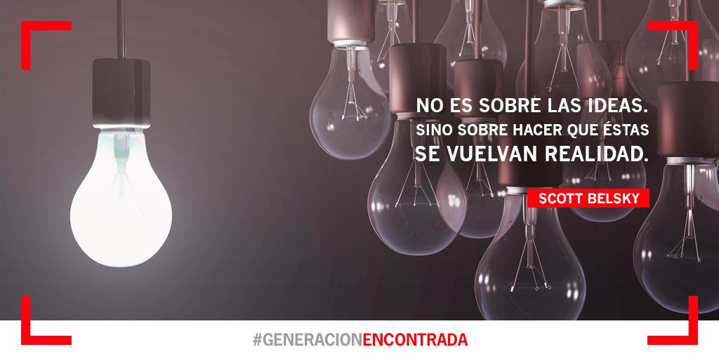 GEncontrada's tweet photo. Lo importante no es la idea, sino sacarla adelante. #GeneraciónEncontrada http://t.co/jOgYTGLqyl