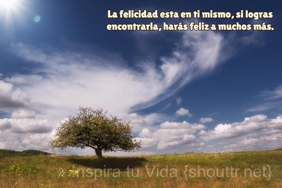 shouttr's tweet image. La #felicidad esta en ti mismo, si #logras #encontrarla, harás #feliz a #muchos más
