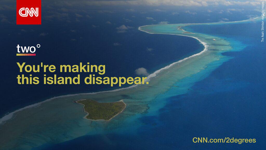 cnni's tweet image. #2degrees may not sound like much. But it’s enough to wipe an entire island off the map: cnn.it/1InOc22