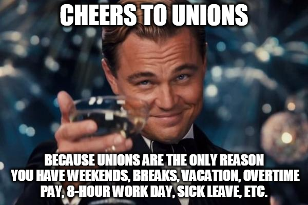 UnionPlus's tweet image. Cheers to unions for so many reasons! #ItsGoodToBeUnion